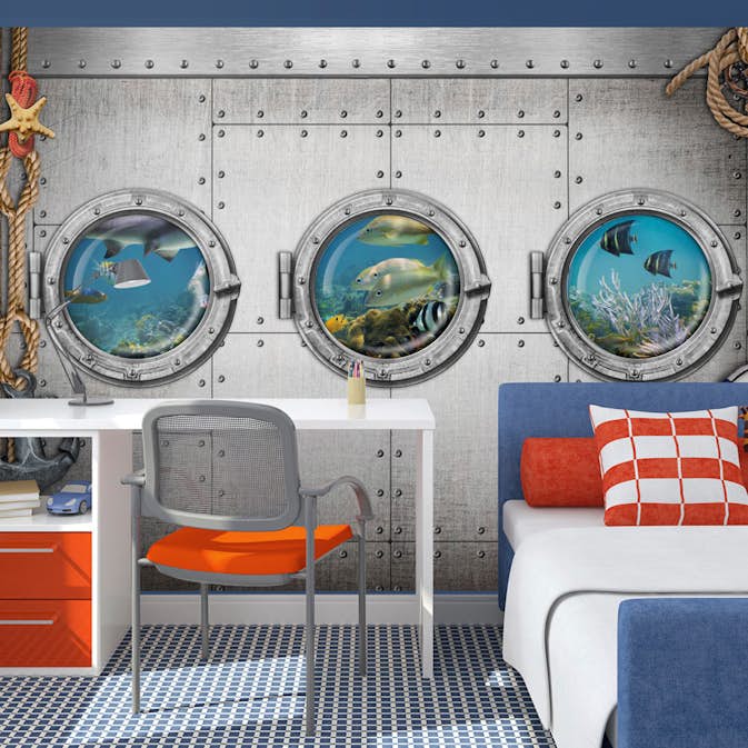 Fototapet Arkiio Självhäftande Portholes