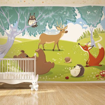 Fototapet Arkiio Självhäftande Funny Animals