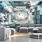 Fototapet Arkiio Journey Through The Blue Tunnel