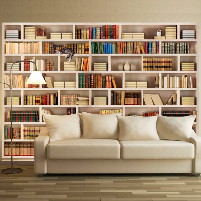 Fototapet Arkiio Självhäftande Home Library
