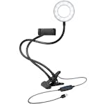 Ljusring LogiLink För Smartphone Ø8,5 cm Med Klämma