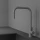 Köksblandare Scandtap Steel Accent Square med Utdragbar Pip