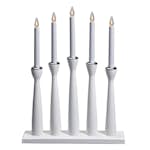 Adventsljusstake Markslöjd Måseskär Vit 5-armad