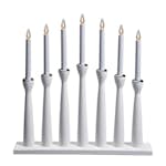 Adventsljusstake Markslöjd Måseskär Vit 7-armad