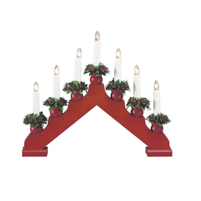 Adventsljusstake Markslöjd Tomas Röd