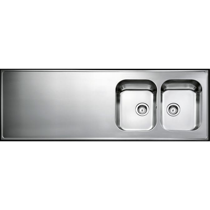 Heltäckande Diskbänk Intra Atlantic H 610 med Korgventil och Kranhål