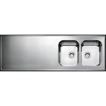 Heltäckande Diskbänk Intra Atlantic H 610 med Korgventil och Kranhål