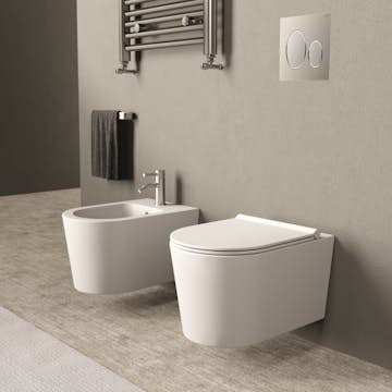 Toalettpaket LH Elba med WC-fixtur och Spolplatta