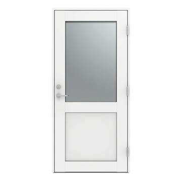 Altandörr Diplomat Vit Klarglas Aluminum