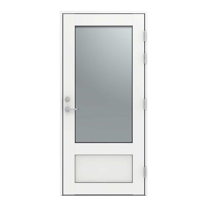 Altandörr Diplomat Vit Klarglas Aluminum