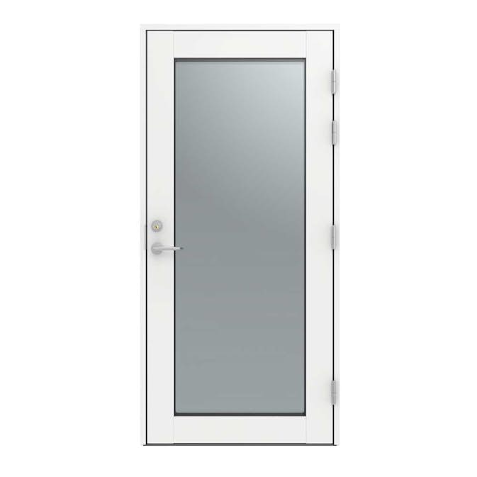 Altandörr Diplomat Vit Klarglas Aluminum