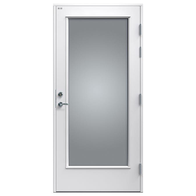 Altandörr Diplomat Vit Klarglas Trä