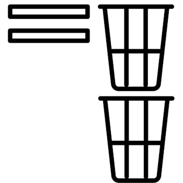 Add-On Temal, 2 x Hylla, 2 x Tvättkorg