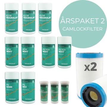 Årspaket 2  Swebad med 2 Camlookfilter