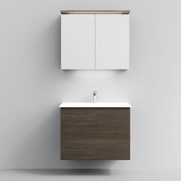 Tvättställsskåp Temal Astra med Tvättställ och Spegelskåp Highlight