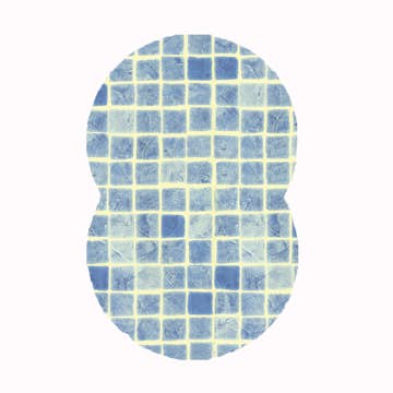 Åttaformad Poolliner Planet Pool Mönstrad Djup 150 cm