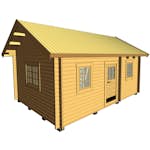 Attefallshus Baseco Bure stuga med loft 25 m2