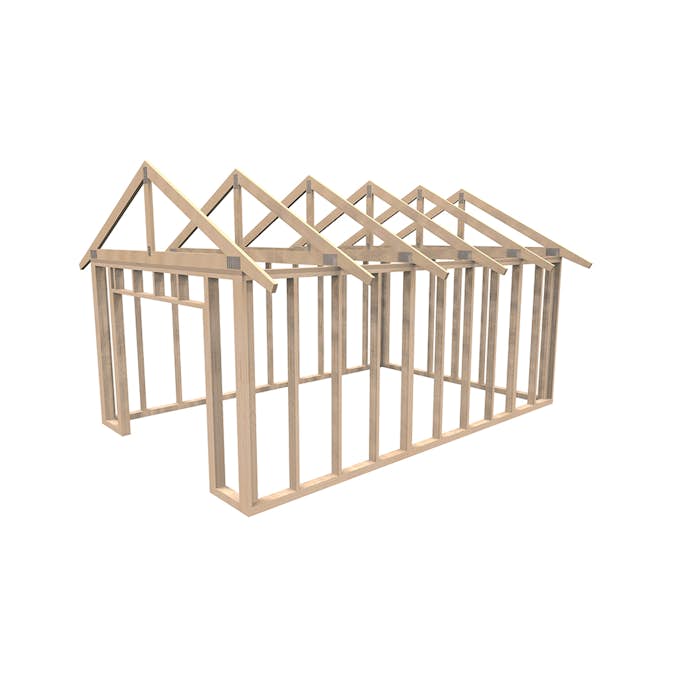 Attefallsstomme Byggstommar Premium Garage 25m2