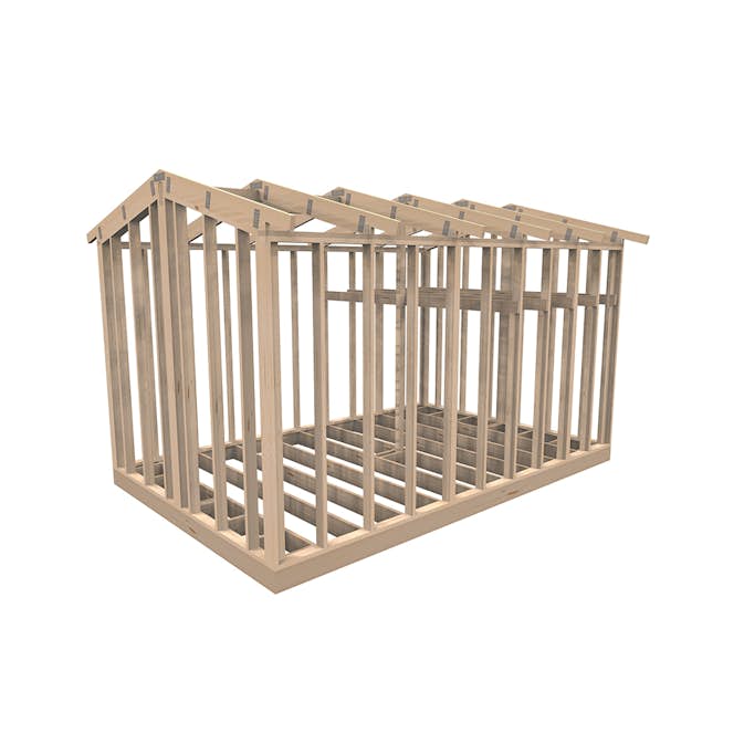 Attefallsstomme Byggstommar Premium med loft 25m2 14°