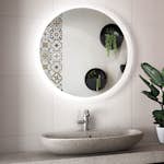Spegel Vidi Atum Rund med LED-belysning