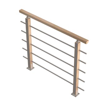 Skyddsräcke Byggera Auvergne Rakt