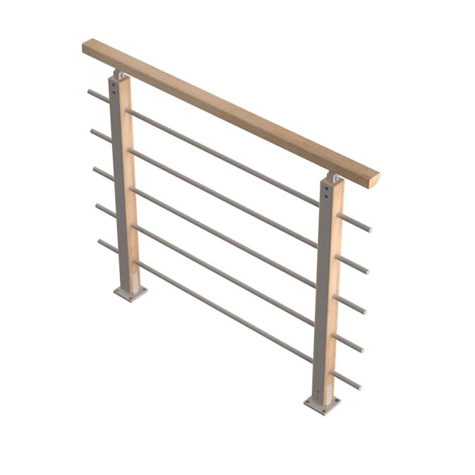 Skyddsräcke Byggera Auvergne Rakt