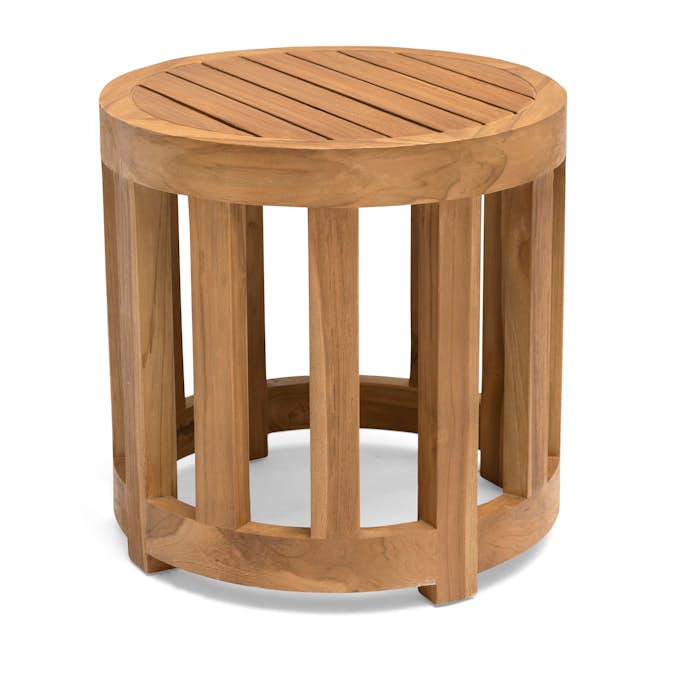 Utebord Hillerstorp Himmelsnäs Rund Ø 50 cm Teak Träbord