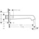 Badkarspip Axor Citterio 180 mm