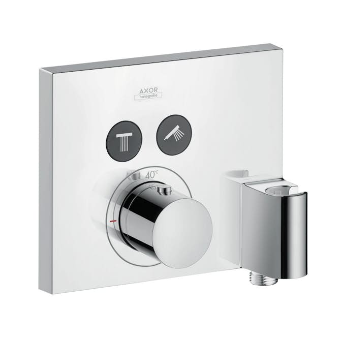 Inbyggnadsblandare Axor ShowerSleect Square 2-utlopp med Integrerad Slangkoppling