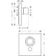 Inbyggnadsblandare Axor ShowerSelect Square 1-utlopp Highflow