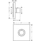Inbyggnadsblandare Axor ShowerSelect Square Highflow