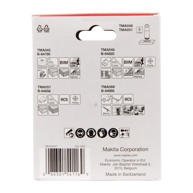 Sågbladssats Makita B-67505 Starlock Golvset 4 st