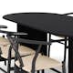 Matgrupp Bark Noira Ovalt Matbord 220 cm med 6Dastoori Matstol