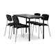 Matgrupp Basic Home Lowe Matbord 120 cm med 4 Lowe Matstol