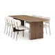 Matgrupp Bark Richeto Rektangulärt Matbord 240 cm med 6 Gemmiano Matstol
