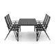 Trädgårdsgrupp Comfort Garden Siri Matbord 205 cm med 6 Sanna Matstolar