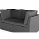 Utesoffa Comfort Garden Wisconsin Premium Loungesoffa Utomhus med Armstöd 2-sits Konstrotting