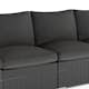 Utesoffa Comfort Garden Wisconsin Premium Loungesoffa Utomhus utan Armstöd 3-sits Konstrotting