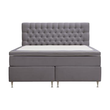 Kontinentalsäng Berg & Strand Hilton Lyx Komplett Sängpaket 160x200 cm med Knappad Sänggavel i Sammet