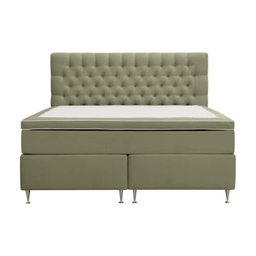 Kontinentalsäng Berg & Strand Hilton Lyx Komplett Sängpaket 160x200 cm med Knappad Sänggavel i Sammet