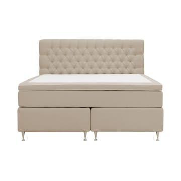 Kontinentalsäng Berg & Strand Hilton Lyx Komplett Sängpaket 160x200 cm med Knappad Sänggavel