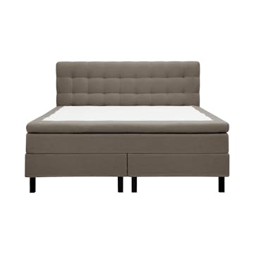 Kontinentalsäng Bedly Hilton Komplett Sängpaket 160x200 cm med Rutad Sänggavel i teddy