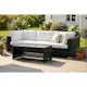 Loungegrupp Comfort Garden Bahamas utesoffa 3-sits med bord och hylla