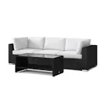 Loungegrupp Comfort Garden Bahamas utesoffa 3-sits med bord och hylla