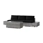 Loungegrupp Comfort Garden Bahamas utesoffa med avslut 3-sits med bord