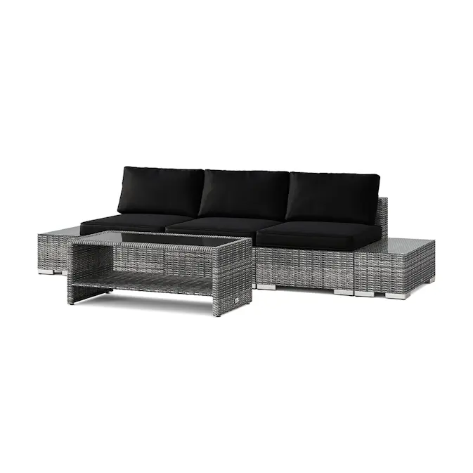 Loungegrupp Comfort Garden Bahamas utesoffa 3-sits med bord med hylla