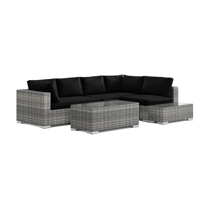 Loungegrupp Comfort Garden Bahamas utesoffa 5-sits vändbar schäslong med avslut och bord