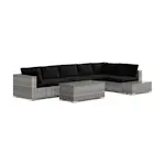 Loungegrupp Comfort Garden Bahamas utesoffa 6-sits vändbar schäslong med avslut och bord