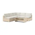 Loungegrupp Comfort Garden Bahamas utomhus hörnsoffa 5-sits vändbar med öppet avslut och bord med hylla