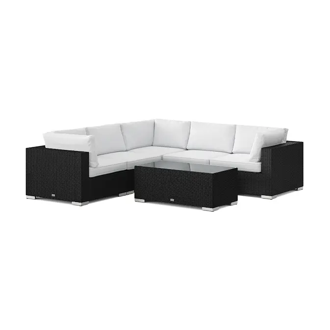 Loungegrupp Comfort Garden Bahamas utomhus hörnsoffa 5-sits vändbar med bord